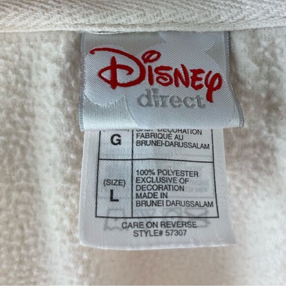 Disney Direct Mini Mouse Quarter Zip Pullover Fleece Jacket Size L EUC - Picture 6 of 6